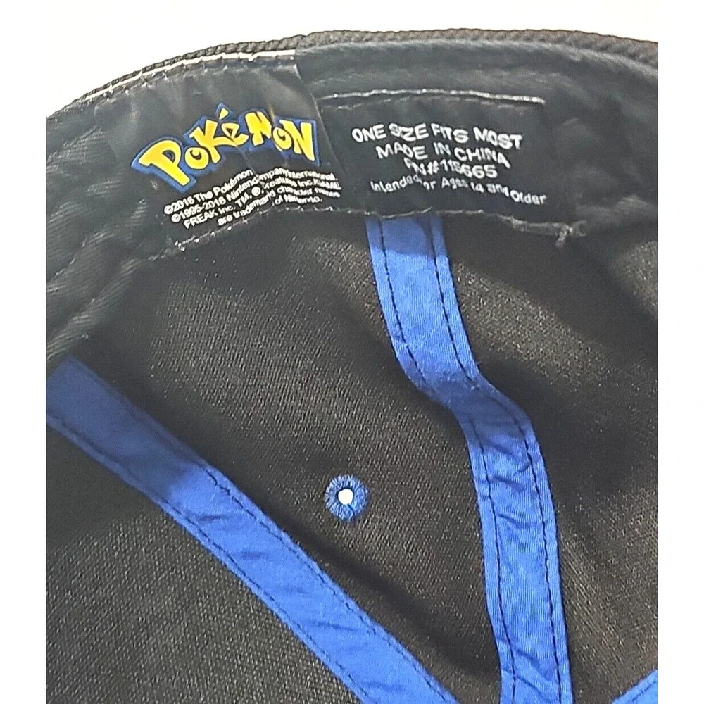 Pokémon Pikachu Nintendo Gamer - Blue Black Yellow Adjustable Snapback Hat